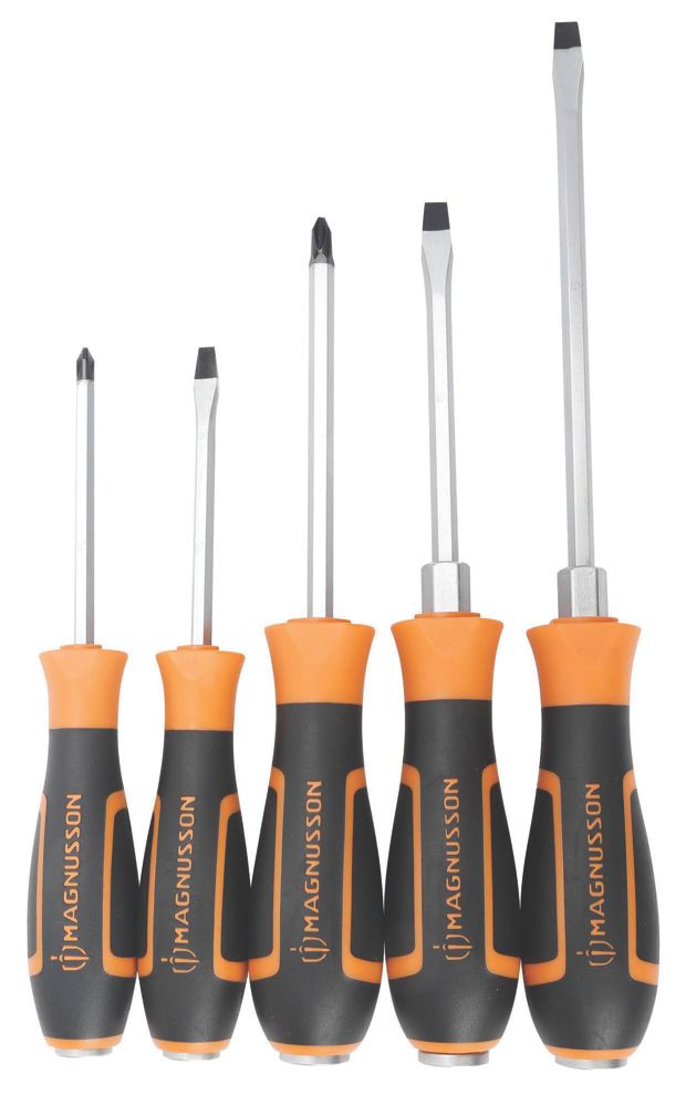 Magnusson Assortiment de 5 tournevis burins