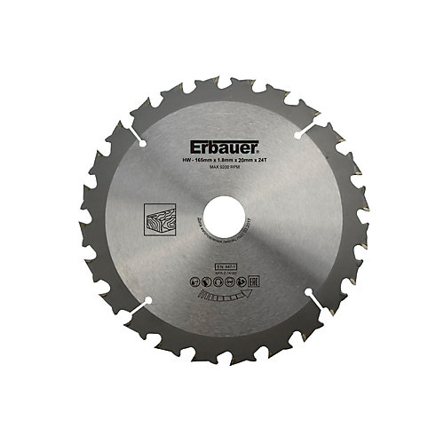 Erbauer Lame de scie circulaire pour le bois Débit ø165x20/16 mm