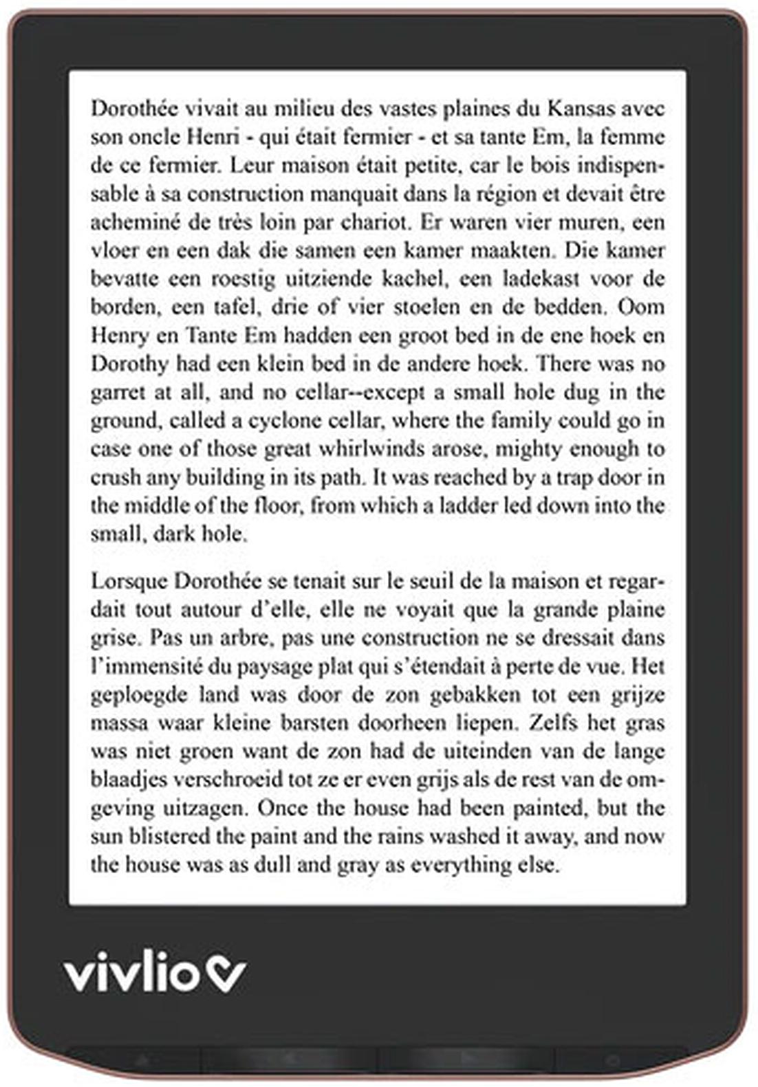 Vivlio Modèle du produit : liseuse ebook light hd bronze