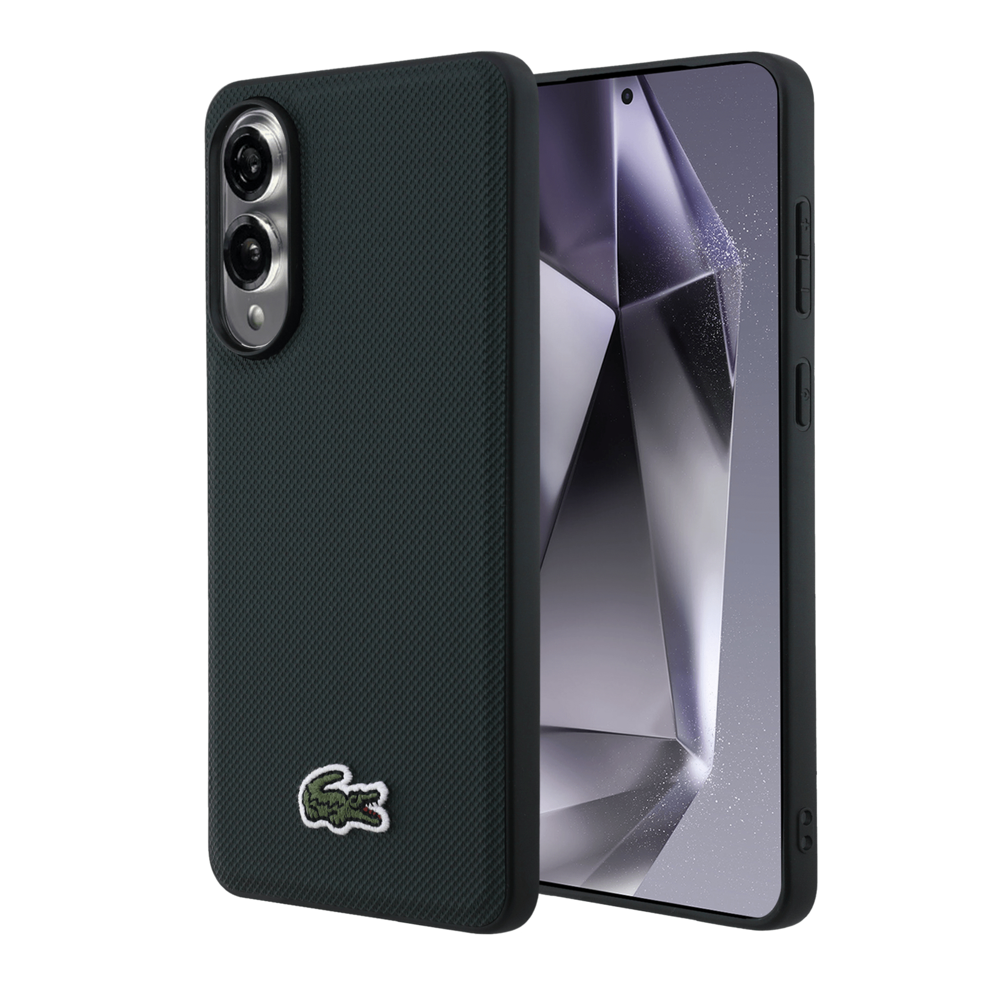 SAMSUNG Coque magnétique Petit Piqué Lacoste Coloris Sinople pour Galaxy S25 Edge  GP-LC