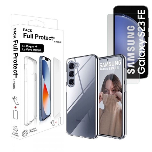 Moxie Pack 1 coque tpu transparente + 1 glass 2.5D Samsung galaxy S25 Fe