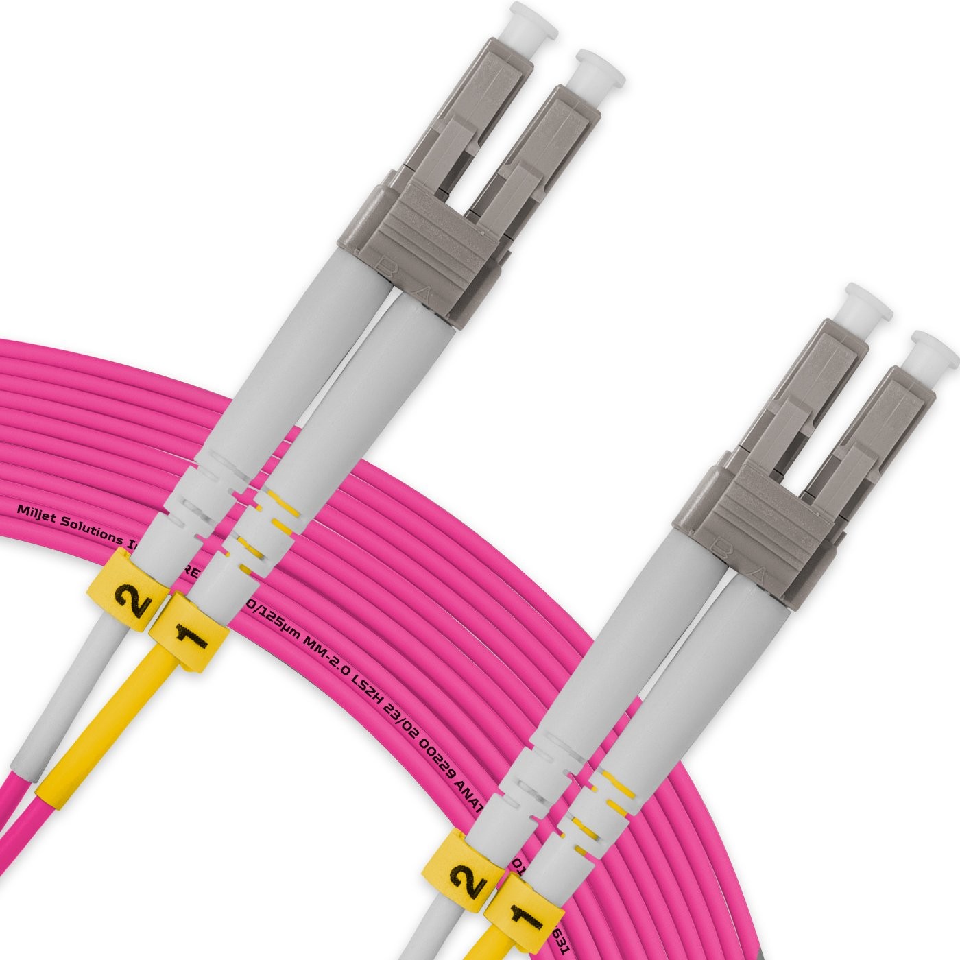 ekivalan Jarretière zip 2,0mm OM4 50/125 SC-UPC/SC-UPC LSZH magenta 15m