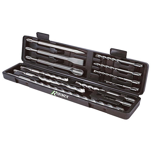 Ribimex Coffret 12 pièces mixtes forets emmanchement SDS