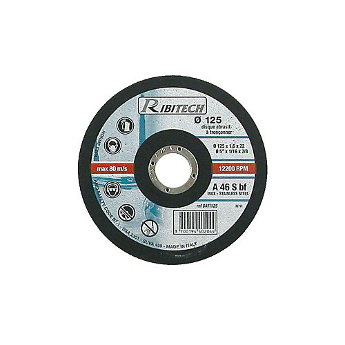 Ribimex Disque à tronçonner inox 125mm