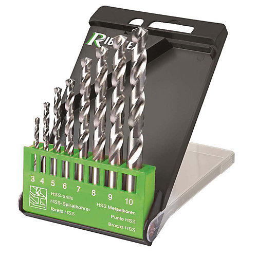 Ribimex Lots de 8 forets métal en acier HSS M2