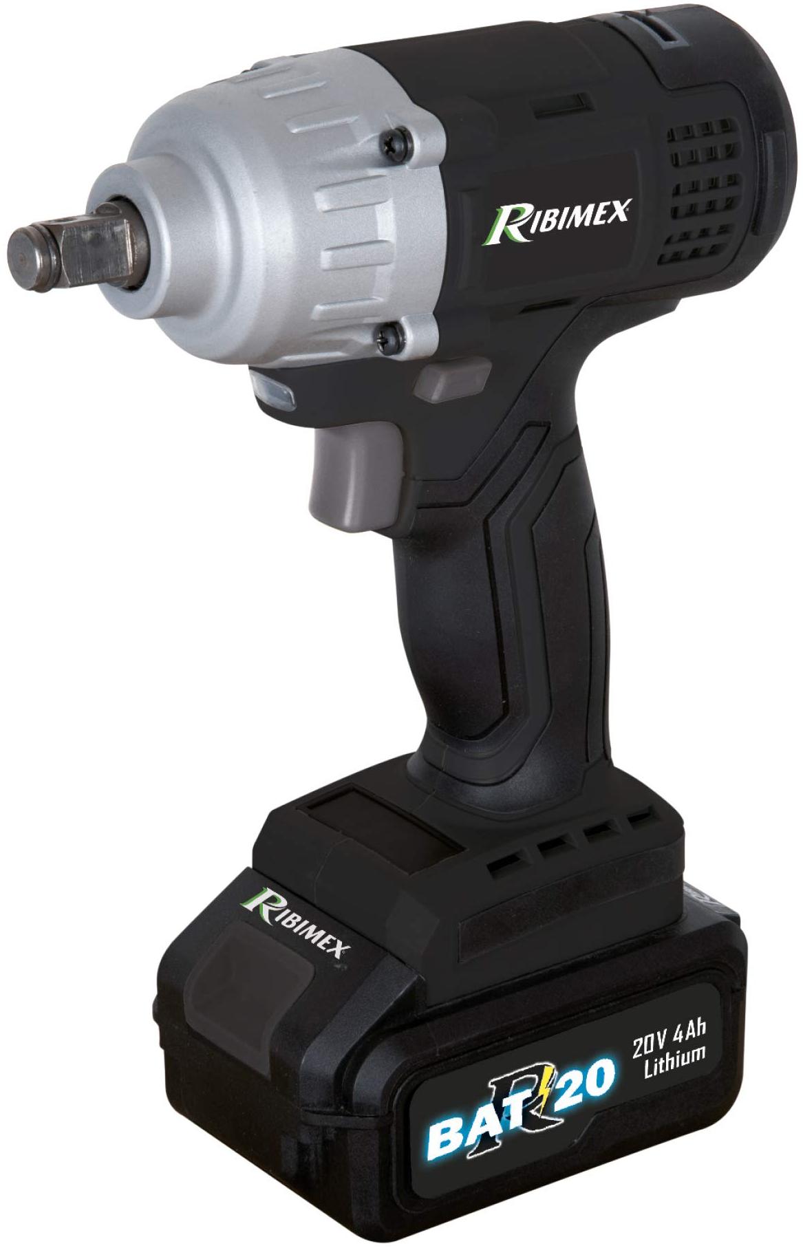 Ribimex cle a choc avec batterie 20.0 V 4 Ah