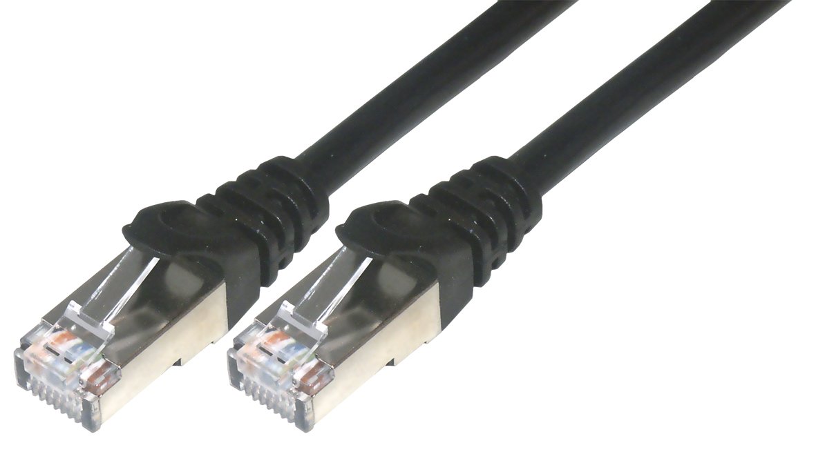 MCL Samar Cordon de brassage RJ45 CAT 6 F/UTP - 50cm Noir