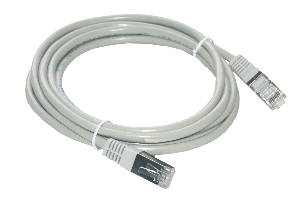 MCL Samar - Modèle du produit : Cordon de brassage RJ45 CAT 5e F/UTP - 1.5m Gris