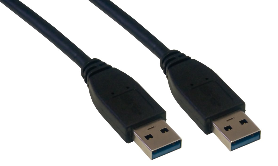 MCL Samar Samar Cordon USB 3.0 type A mâle / mâle - 2m Noir