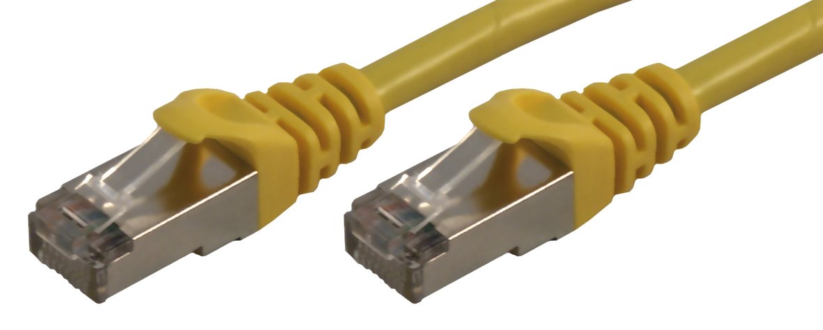 MCL Samar Cordon de brassage RJ45 CAT 6 F/UTP - 50cm Jaune