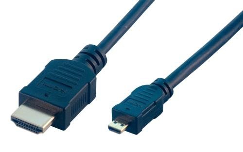 MCL Samar Samar Câble HDMI haute vitesse + Ethernet type A / D (micro) mâle – 2m