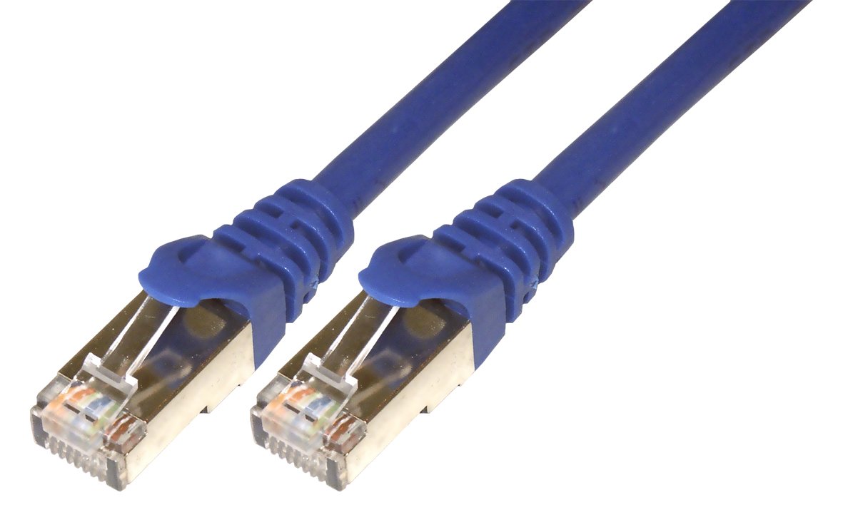 MCL Samar Cordon de brassage RJ45 CAT 6 F/UTP - 50cm Bleu
