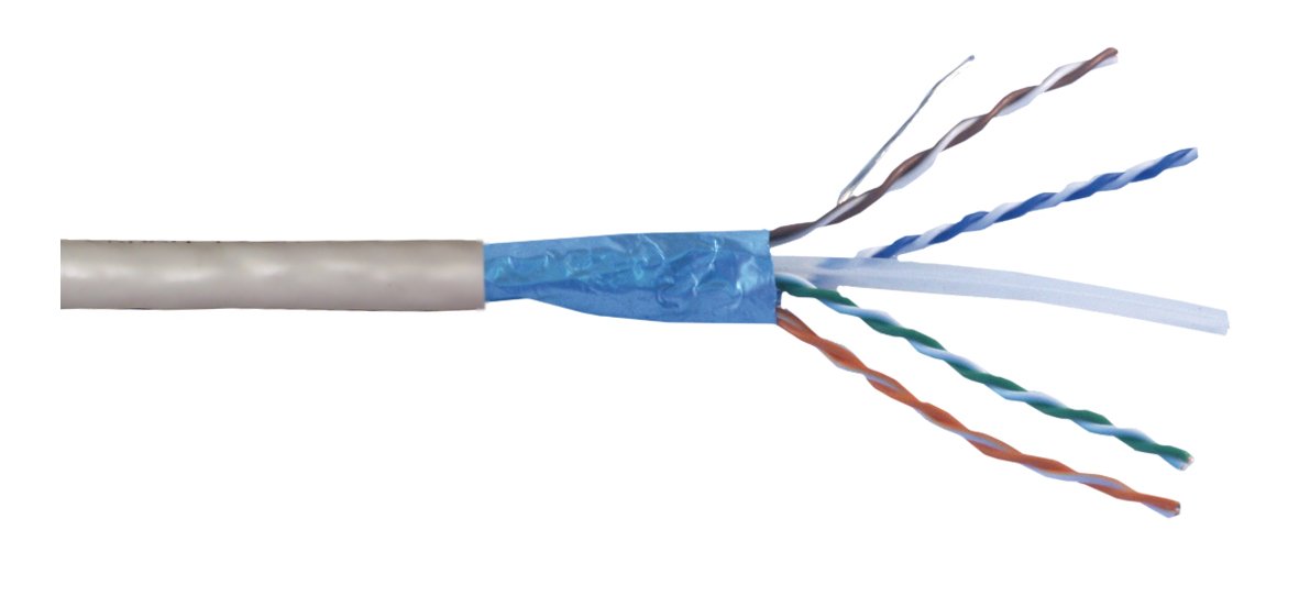 MCL Samar Rouleau de câble CAT 6 blindé F/UTP patch - 100m