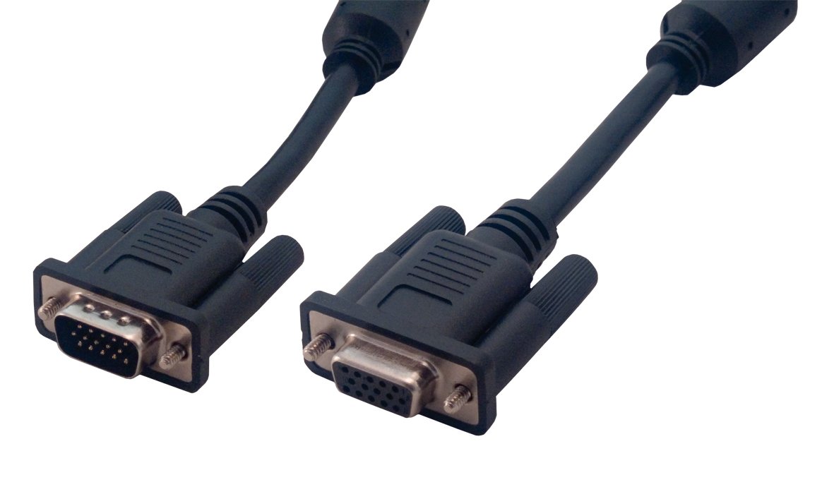 MCL Samar ### Modèle du produit : Samar Rallonge S-VGA HD15 mâle /femelle surblindé 3 coax + 9 fils - 2m Noir