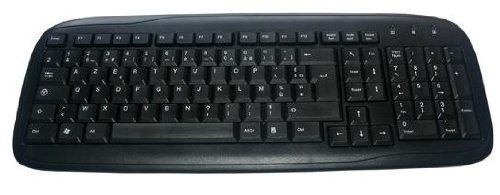 MCL Samar Clavier USB Azerty pour PC 105 touches - Noir