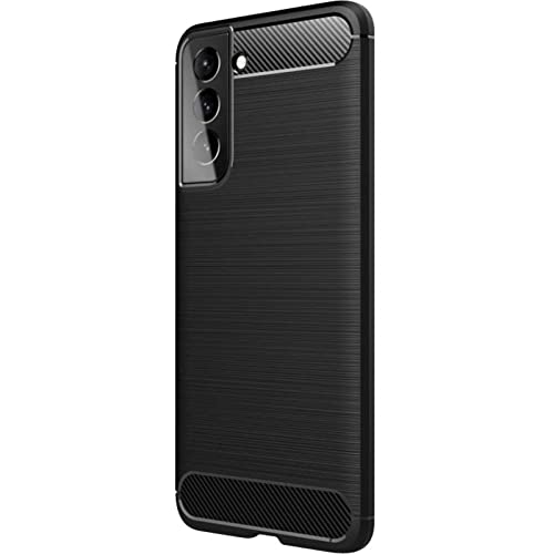 DLH - Coque de protection pour téléphone portable - silicone - noir - pour Samsung Galaxy S21 5G