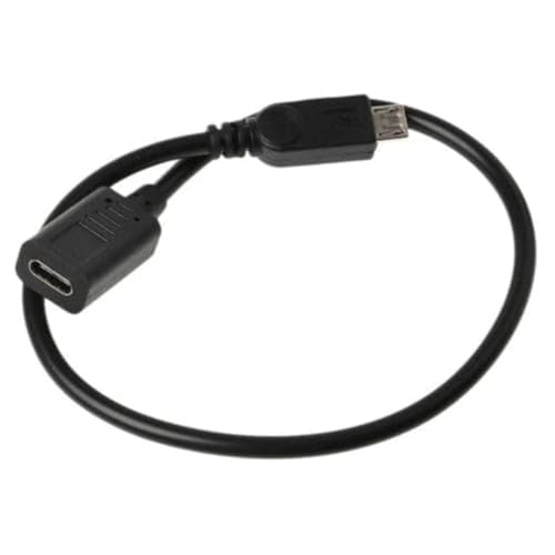 DLH - Adaptateur USB - 24 pin USB-C (F) pour Micro-USB de type B (M) - USB 2.0 - 31 cm - noir