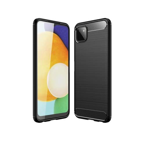 DLH - Coque de protection pour téléphone portable - silicone - noir - pour Samsung Galaxy A22 5G