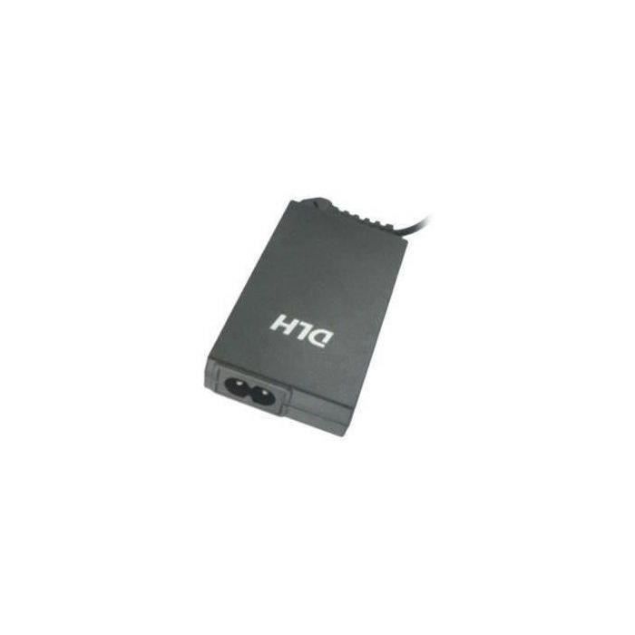 DLH ALIMENTATION SECTEUR 90W UNIVERSELLE de taille mini. Livré avec 8 connecteurs pour : Lenovo, Dell, Asus, HP, Acer, Fujitsu, MSI, Toshiba, Packard Bell, BenQ, Gigabyte. Inclus le programme SOS connecteur en cas de connecteur manquant. Cordon secteur.