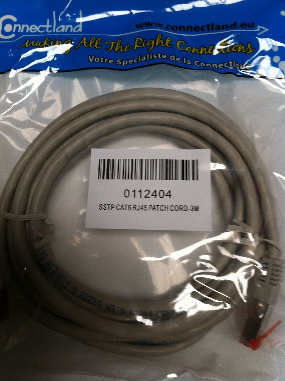CONNECTLAND C?BLE RJ45 DROIT CAT6 BEIGE 3M