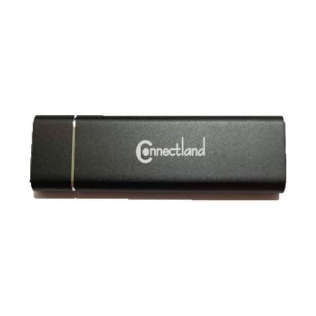 CONNECTLAND Boitier externe USB 3.0 Type C pour SSD M.2 NVMe (Noir)