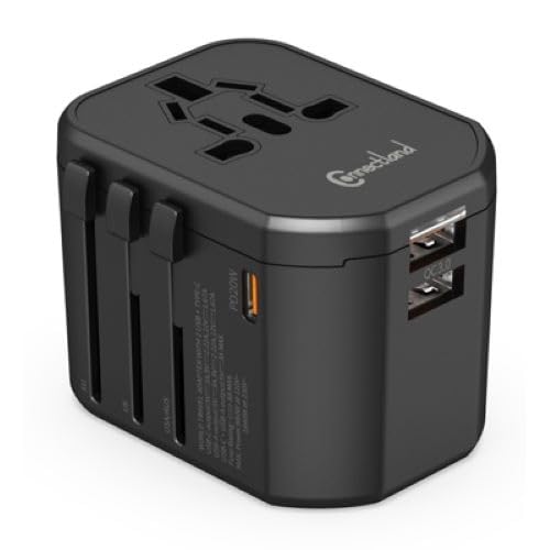 CONNECTLAND Adaptateur universel de voyage 20W (Noir)