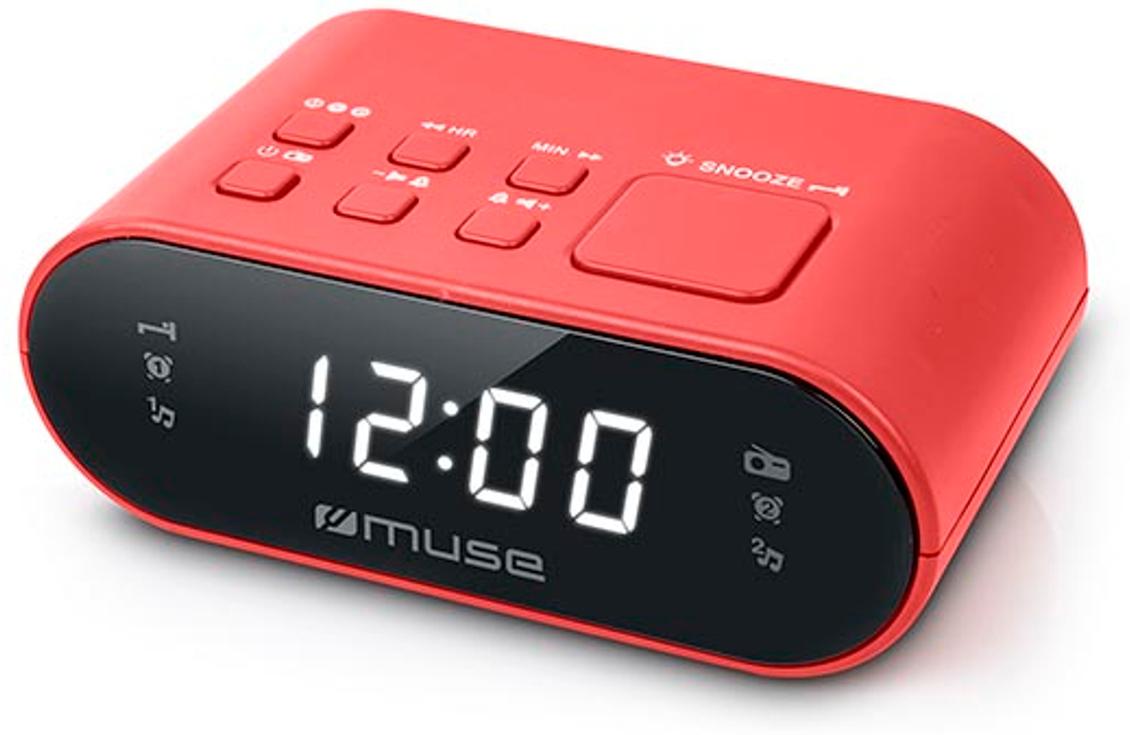 Muse Modèle du produit : M-10 RED Réveil numérique Rouge