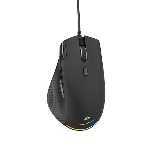 NOVA GAMING LEO-SOURIS FILAIRE PROGRAMMABLE RGB-NOIRE