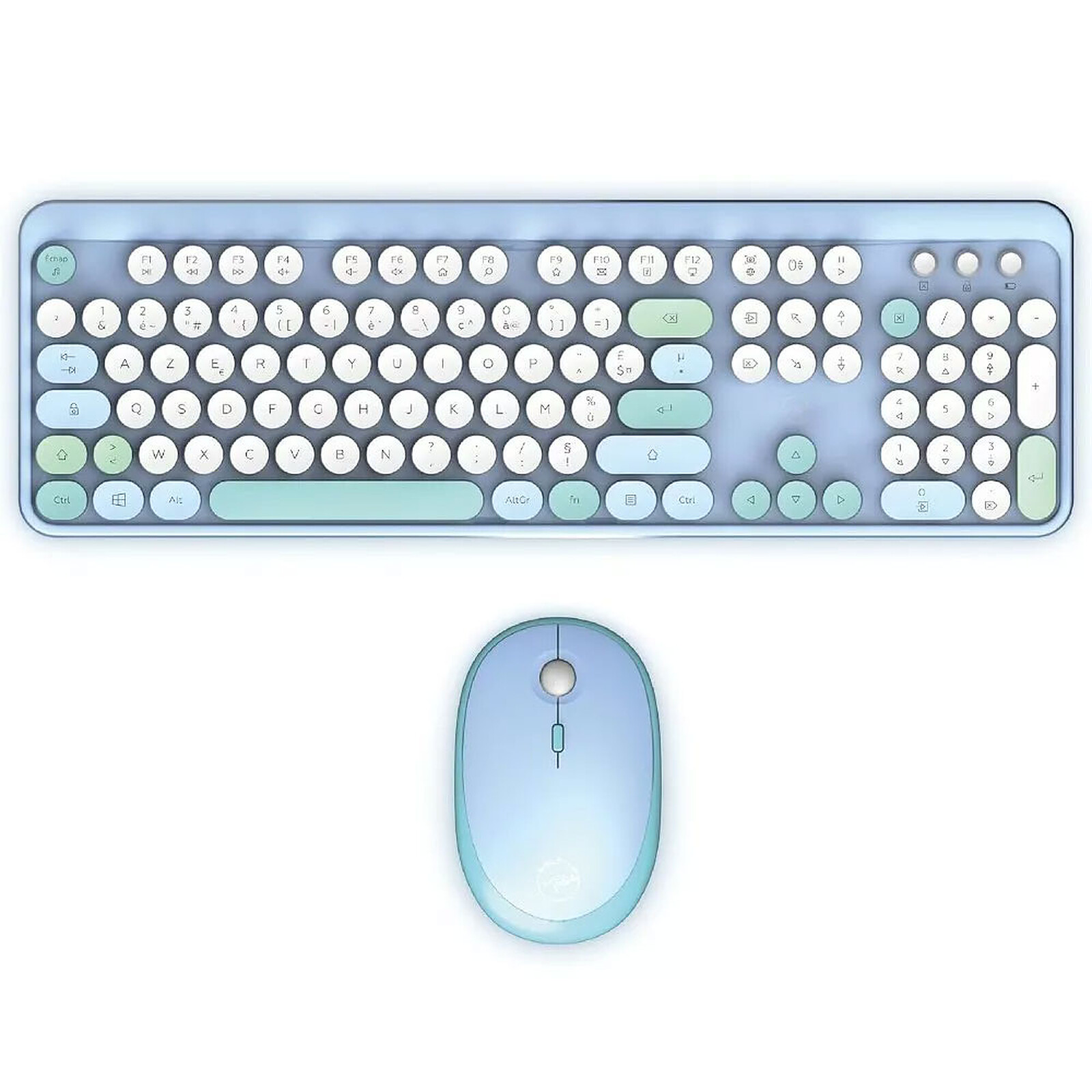 Mobility Lab Pack 2en1 (Clavier/Souris) sans fil Pure Color (Bleu)