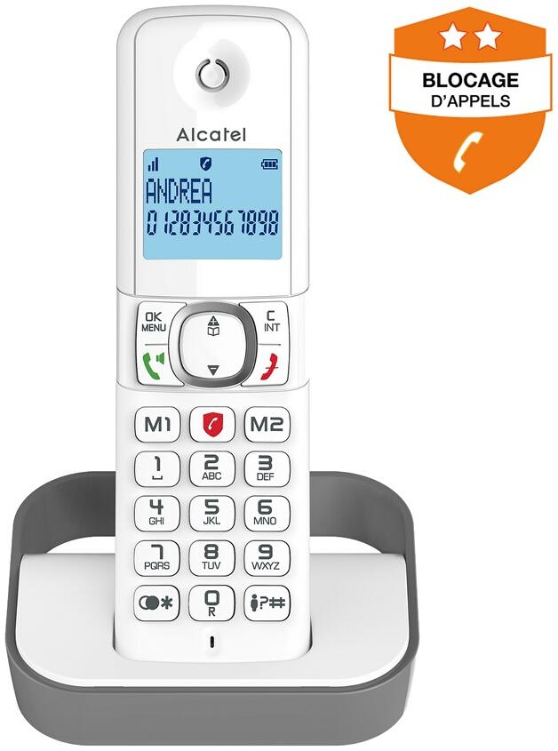 Alcatel F860 SOLO BLANC GRIS