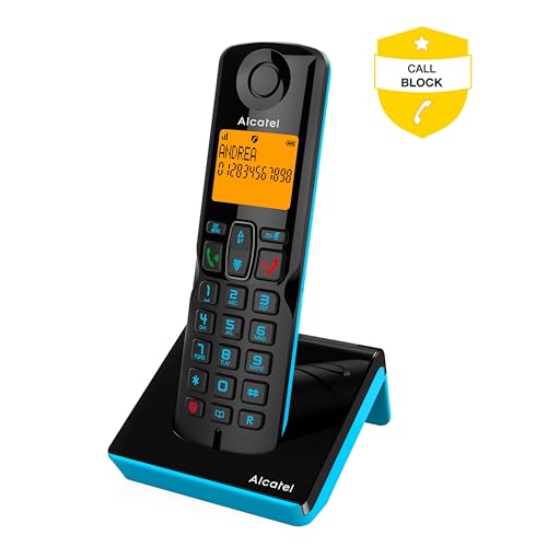 Alcatel S280 SOLO BLUE Téléphone DECT Identification de l'appelant Noir, Bleu