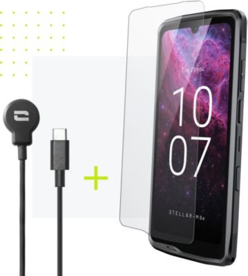 Crosscall Smartphone  Pack Stellar M6E + X-Cable +Verre Trempé