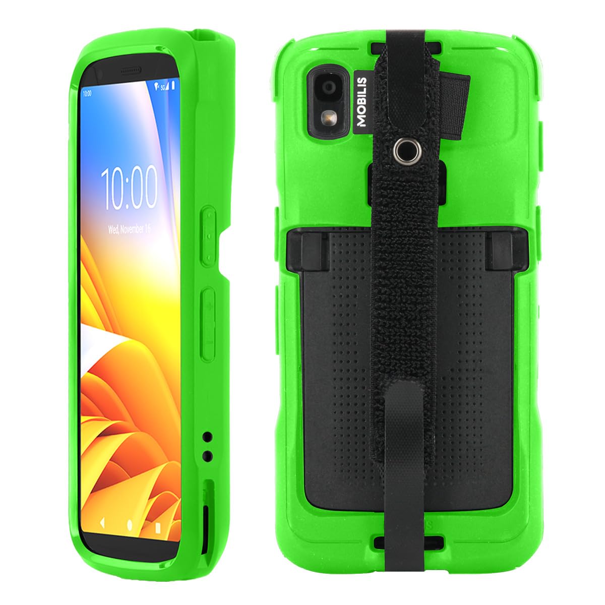 Mobilis PROTECH Case+Handstrap Zebra TC22/27 Safety gr softb