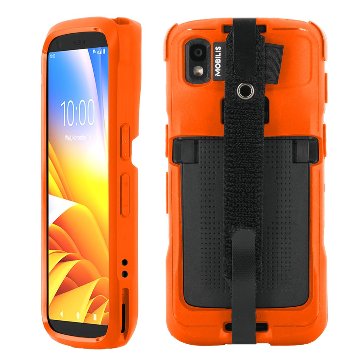 Mobilis PROTECH Case+Handstrap Zebra TC22/27 Safety oran sof