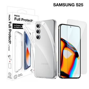 SAMSUNG Pack protection complete ecran + coque Galaxy S25
