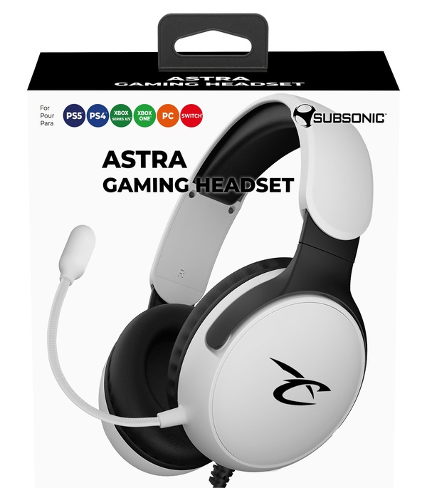 Subsonic Astra Gaming Headset Blanc et Noir (PS5)