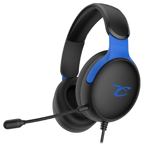 Subsonic Spectra casque gaming pour PS5 PS4 PC Xbox, HP 40 mm, micro inclinable, réglage volume, noir et bleu