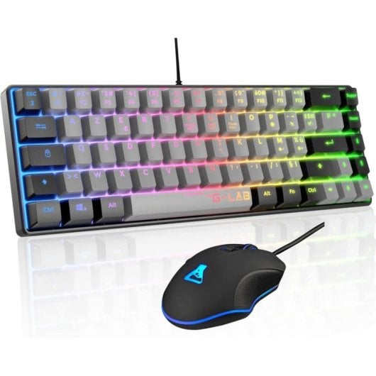 The G-Lab Clavier et Souris Gaming The G-Lab Combo Hydrogen compact 65% filaire QWERTY RGB PC/PS4/PS5/XBOX