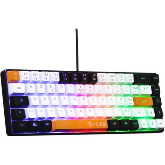 The G-Lab Teclado The G-Lab Keyz Hydrogen semi-membrane compact Layout ES retroéclairé RGB