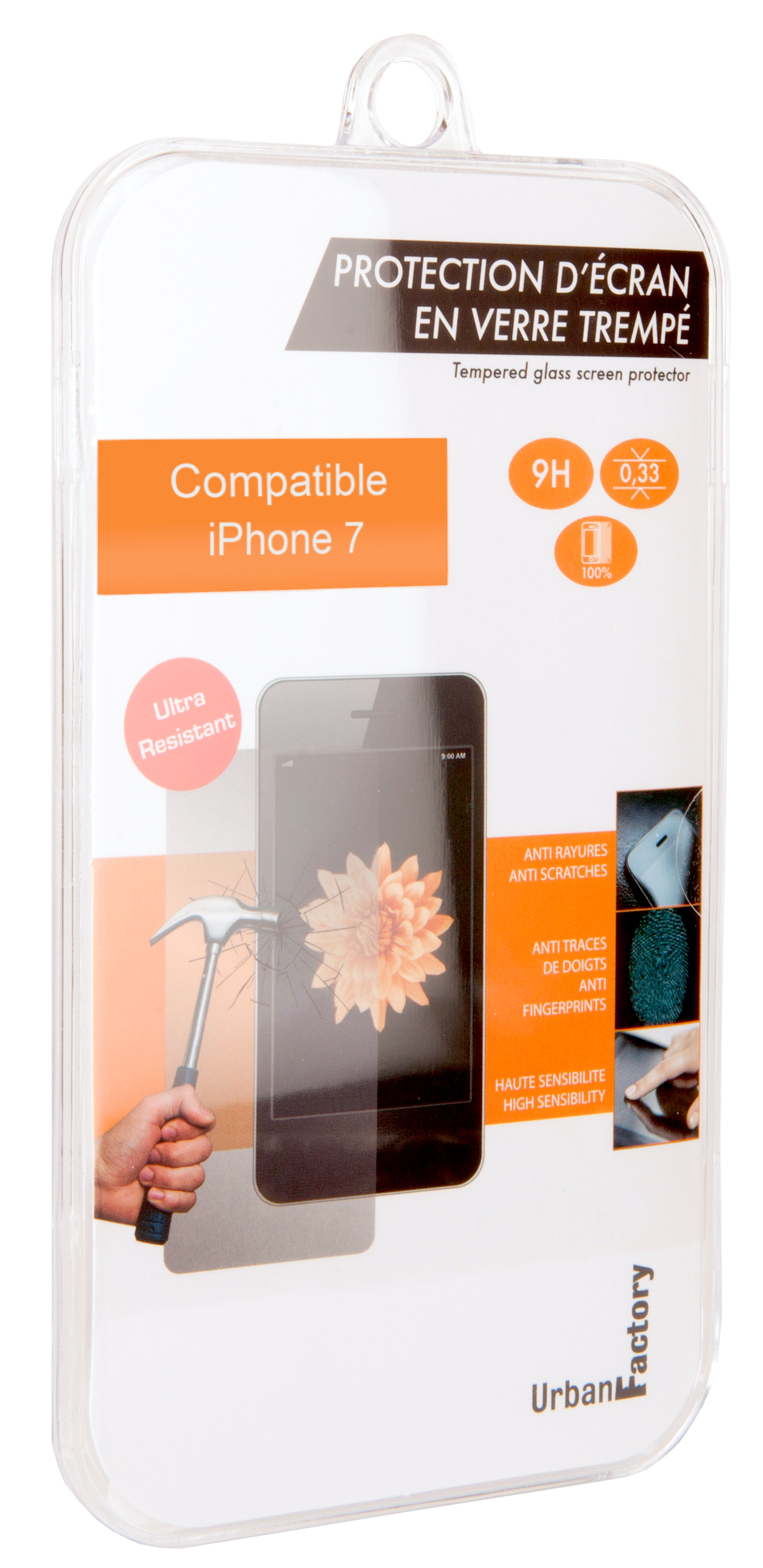 URBAN FACTORY TEMPERED GLASS IPHONE 7