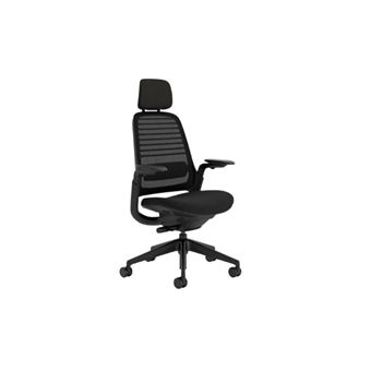 STEELCASE Chaise de bureau ergonomique Series 1 avec têtière Noir