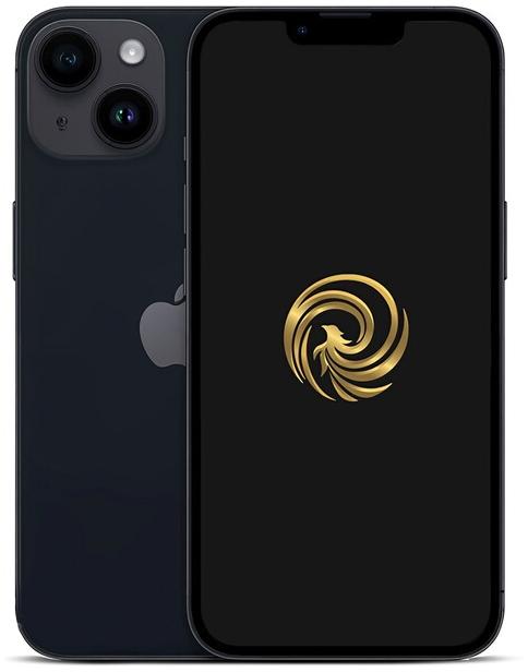 Reborn iPhone 14 6,1'' 5G 128Go Double SIM Noir Reconditionne Grade A