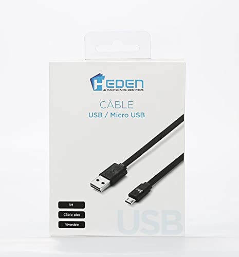 HEDEN C ble USB/micro USB plat 1m noir