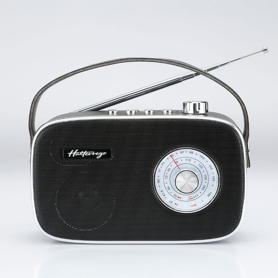 Halterrego Radio Halterrego style rétro AM/FM, BT V5.0, lecteur USB et carte micro SD, 3w R