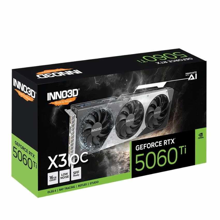 Inno3D GEFORCE RTX 5060 Ti 16Go X3 OC GDDR7 3xDP 1xHDMI