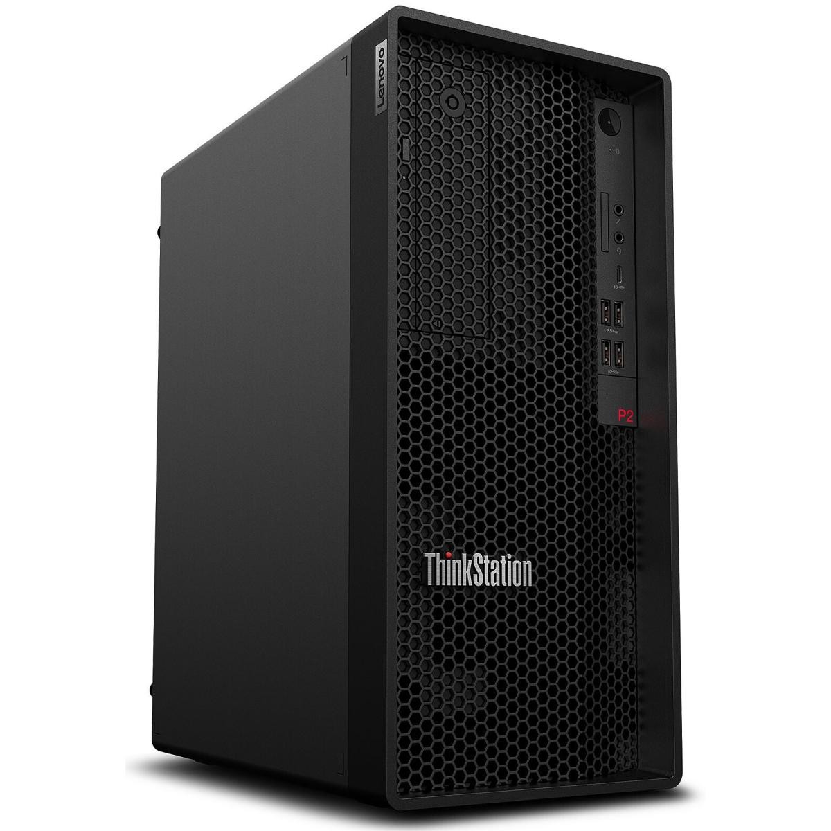 LENOVO ThinkStation P2 Tower Gen 2, Intel® Core Ultra 9 285 vPro® (E-cores up to 4.60GHz, 36MB), W11P64 FR/CF/EN, 32.0GB, 1x1TB SSD M.2 2280 PCIe Gen4 Performance TLC Opal, 1xNVIDIA® GeForce RTX 5060 8GB, 750W, 3 Year On-site , USB, Calliope, Black-Fren