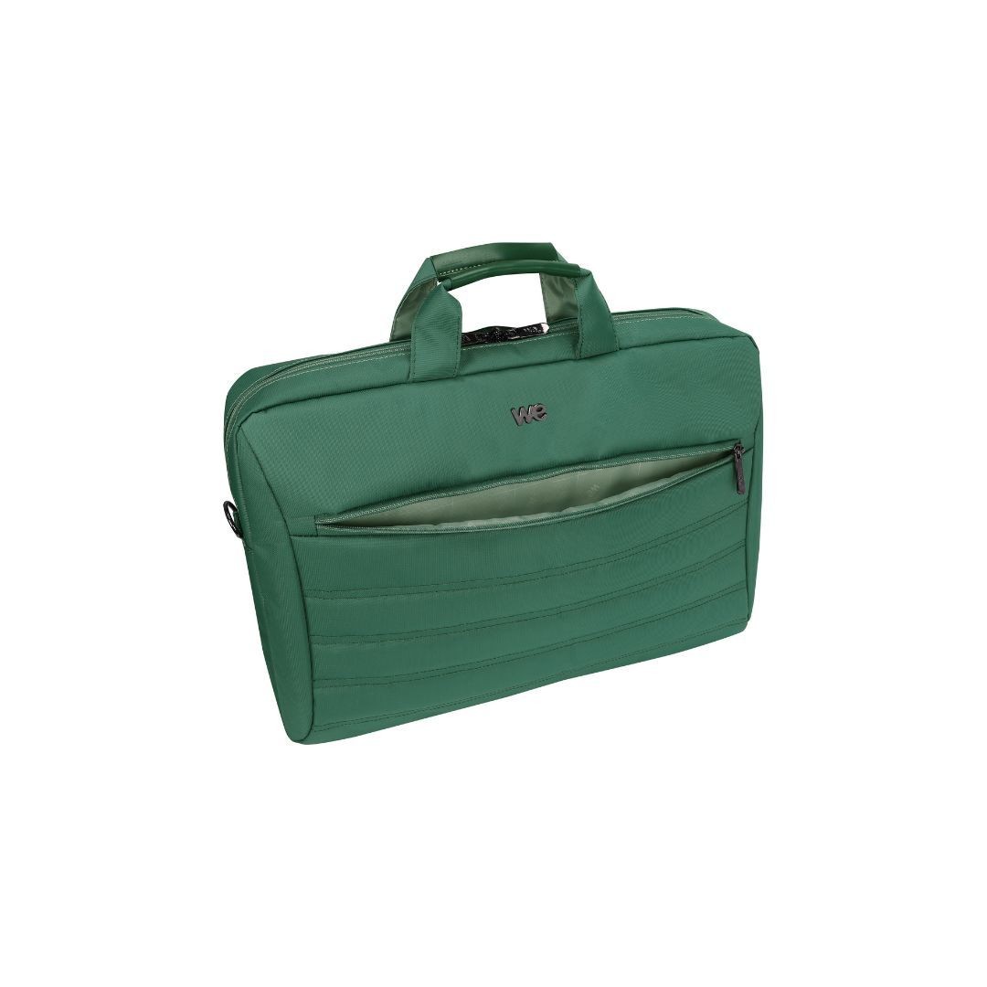 WE SACOCHE 17,3, NYLON, VERT DESIGN V2