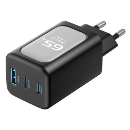 Havit Chargeur secteur  UC260 - 1x USB-A + 2x USB-C 65W (Noir)