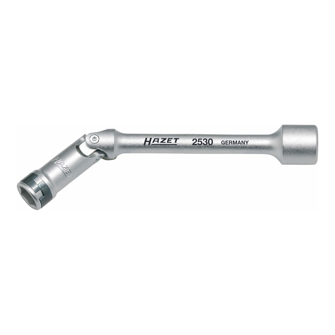 Hazet Clé à douille pour bougies de préchauffage 2530 ∙ Carré creux 10 mm (3/8 pouce) ∙ Profil Traction à 6 pans extérieurs ∙ 10
