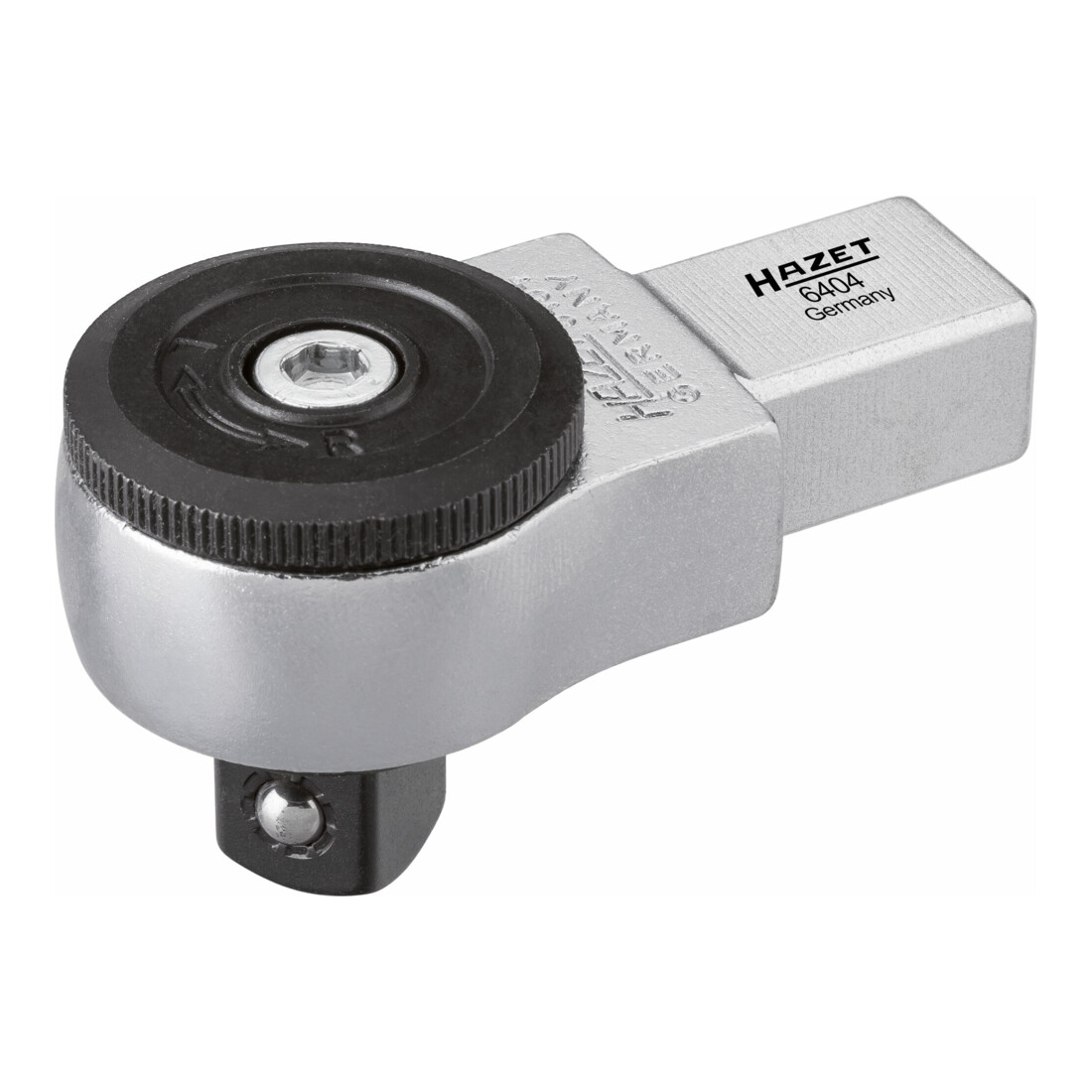 Hazet Attache mâle à cliquet réversible 6404 ∙ Carré femelle 14 x 18 mm ∙ Carré massif 12,5 mm (1/2 pouce)